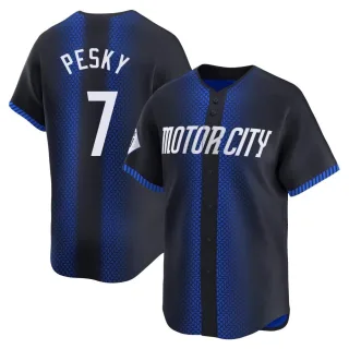 Men's Limited Blue Johnny Pesky Detroit Tigers 2024 City Connect Jersey