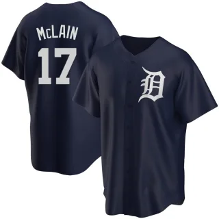 Denny McLain Men's Detroit Tigers Road Jersey - Gray Authentic