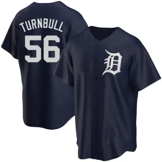 Spencer Turnbull Men's Detroit Tigers Road Cooperstown Collection Jersey -  Gray